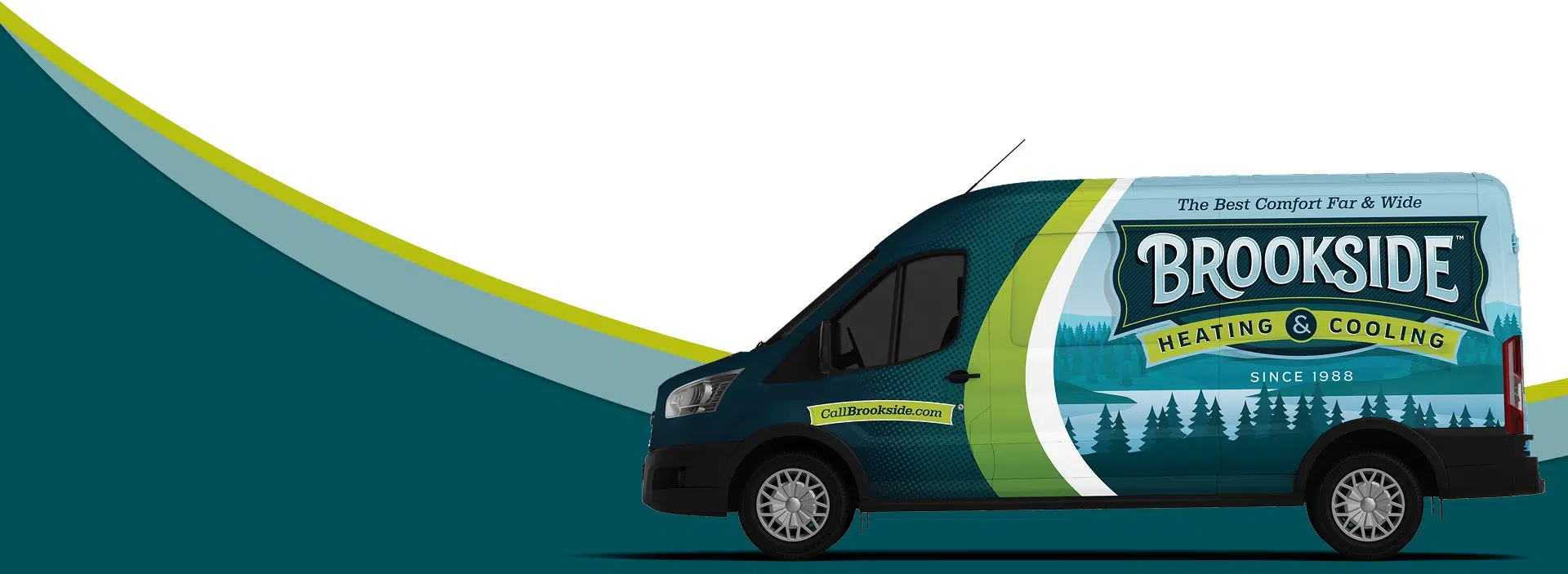 family of 4 posing while sitting on porch with large white fluffy dog smiling in front of grey siding and brown front door